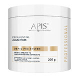 Apis Professional Depiq Pro System, depigmentierende Algenmaske mit α-Arbutin 1% und Aufhellungskomplex 1%, 200 g