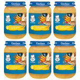 Gerber Dessert-Set, Birne, Mango und drei Cerealien, ab 8 Monaten, 6 x 190 g