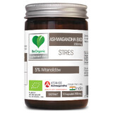 BeOrganic Ashwagandha Bio 200 mg, 5% Vitanolide, 50 Kapseln