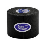 CureTape Sports, kinesiologisches Band, schwarz, 5 cm x 5 m, 1 Stück