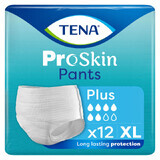 Tena Pants ProSkin, saugfähige Slips, Größe XL, 120-160 cm, Plus, 12 Stück