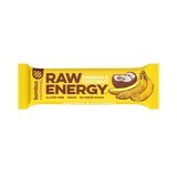 Baton proteic cu banane si nuca de cocos, 50 gr, Raw Energy