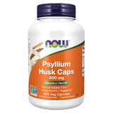 Now Foods Psyllium Husk Caps 500 mg, semi di psillio, 200 capsule vegane