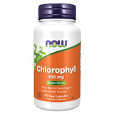 Now Foods Chlorophyll 100 mg, chlorophyll, 90 vegetarian capsules