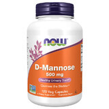 Now Foods D-Mannose 500 mg, D-Mannose, 120 Kapseln