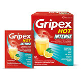 Gripex Hot Intense 1 g + 50 mg + 12,2 mg, 12 sachets