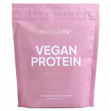 Natu Care Vegan Protein, Eiweiß, weiße Schokolade und Himbeergeschmack, 525 g