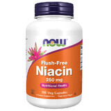 Now Foods Niacin, Niacin 250 mg, 180 Kapseln