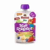 Purée de fruits bio avec céréales Porridge, +1 an, 110 g, Tiger, Holle