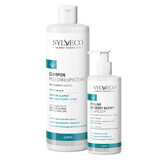 Sylveco Dermo Dandruff Kit, Peeling für Kopfhaut mit Schuppen, 150 ml + Anti-Schuppen-Shampoo, 300 ml