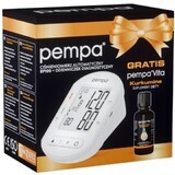 Set Pempa, BP100, automatisches Oberarm-Blutdruckmessgerät + Vita Curcumin, 30 ml gratis