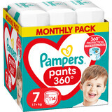 Pampers broek maat 7, 114 stuks