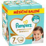 Pampers Premium Care maat 7, 15kg+ 108 stuks