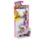 Set mit 2 Mini Skateboards und 2 Figuren mit weißem und grauem Helm Sk8 Crew, 9,6 cm, ab 5 Jahren, Tech Dech