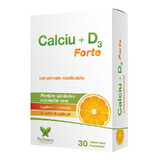 Calciu cu vitamina D3 Forte, 30 comprimate, Polisano