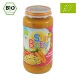 Piure Meniu din spaghete cu carne de vita, +12luni, 220g, SunBaby Food