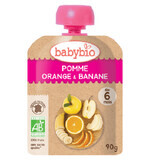 Bio-Beutelpüree aus Orangen und Bananen, 90 g, Babybio