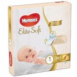 Scutece Elite Soft Nr. 1, 3-5 kg, 82 bucati, Huggies