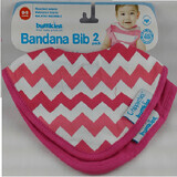 Set 2 bavete - Chevron, roz, 605, HippyChick