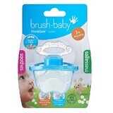 Suzeta cu rol de periuta de dinti Frontease, Blue, +3 luni, Brush Baby