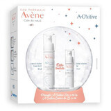 Pachet Crema de zi hidratanta cu efect de netezire A-OXitive, 30 ml + Crema pentru zona ochilor cu efect de netezire A-OXitive, 15 ml, Avene