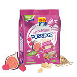 Porridge Eco cu smochine și zmeură fara zahar, 375g, Isola Bio