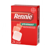 Rennie Spearmint, 24 Kautabletten, Bayer