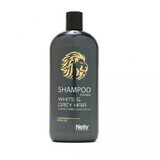 Shampoo für graues Haar bei Männern, 400 ml, Nelly Professional