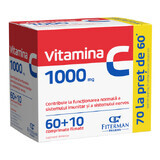 Vitamin C 1000 mg, 60 + 10 film-coated tablets, Fiterman