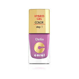 DELIA Nail Polish Hybrid Coral no. 005 purple x 11ml