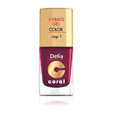 DELIA Vernis à ongles Hybrid Coral Hybrid Coral No 012 marsala x 11ml