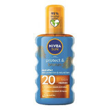 Sonnenschutz-Spray-Öl SPF 20 Protect &amp; Bronze, 200 ml, Nivea Sun