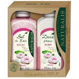 Badesalz-Set 1000 g + Badeschaum 800 ml Wasser Lili, Naturalis