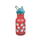 Recipient din otel inoxidabil cu capac Sippy Narrow, 355 ml, Strawberries, Klean Kanteen