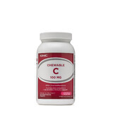 Gnc Chewable C 100 Mg, Kautabletten Vitamin C für Kinder, mit Bioflavonoiden, Acerola und Apfelpulver, 180 Tb