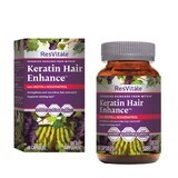 Resvitale Keratin Hair Enhance, Keratin mit Biotin und Resveratrol, 60 Cps