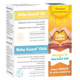 Pachet Baby Guard D3 40 capsule + Baby Guard DHA 30 capsule, Evital