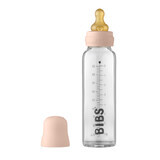 Set complet biberon anticolici din sticla, 225 ml, Blush, Bibs