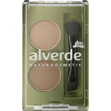 Alverde Naturkosmetik Fard de sprâncene duo 02, 1,6 g