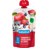Babylove Erdbeerpüree mit Heidelbeeren und Apfel ECO, 1+, 100 g