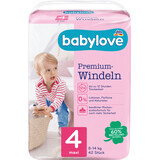 Babylove Premium Windel Nummer 4, 42 Stück