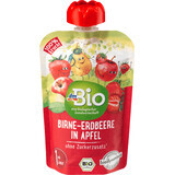DmBio-Birnenbeutel mit Erdbeeren und Apfel, 100 g