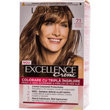 Loreal Paris  EXCELLENCE CREME Vopsea de păr permanentă cu amoniac 7.1, 1 buc