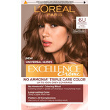 Loreal Paris EXCELLENCE CREME Permanente Haarfarbe 6U dunkelblond, 1 Stück