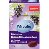 Mivolis Bonbons mit zuckerfreiem Holunder und Johannisbeeren, 50 g