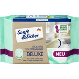 Sanft&Sicher Deluxe Sensitive feuchtes Toilettenpapier, 50 Stück