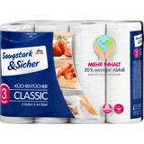 Saugstark&Sicher Classic Küchenhandtücher, 4 Stück