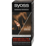 Syoss Color Permanent Haarfärbemittel 5-8 Erdnussbraun, 1 Stück