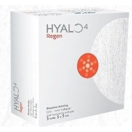 Bioaktiver Hyalo4 Regen Verband, 5 Stück 10 x 10 cm, Fidia Farmaceutici