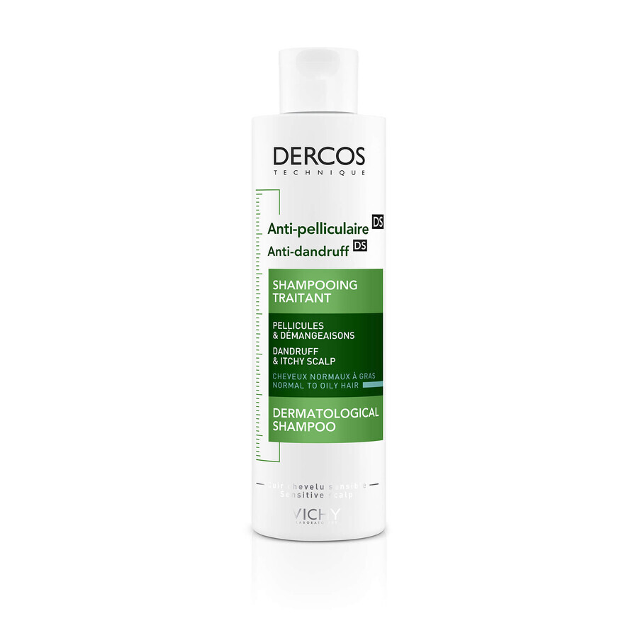 Vichy Dercos Anti-Schuppen Shampoo für normale bis fettige Kopfhaut, 200 ml